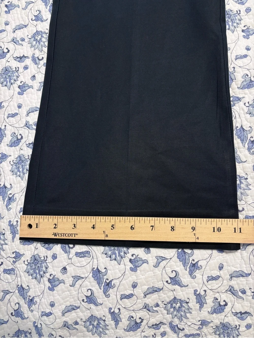 Gap women’s size 10 L Black cotton stretch wide led dress pants trouser pockets - Picture 8 of 9